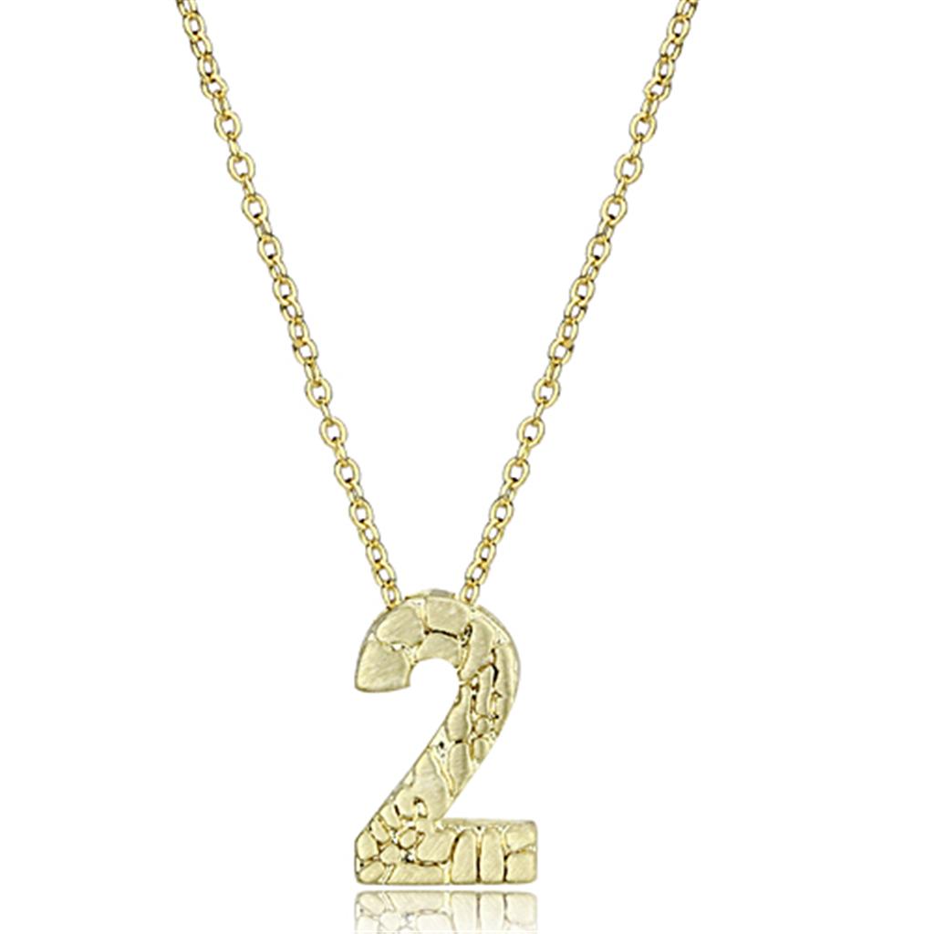 JCE3461 Flash Gold Brass Chain Pendant with Top Grade Crystal  in Clear
