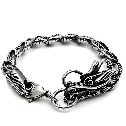 JCE441 High polished (no plating) Stainless Steel Bracelet with No Stone